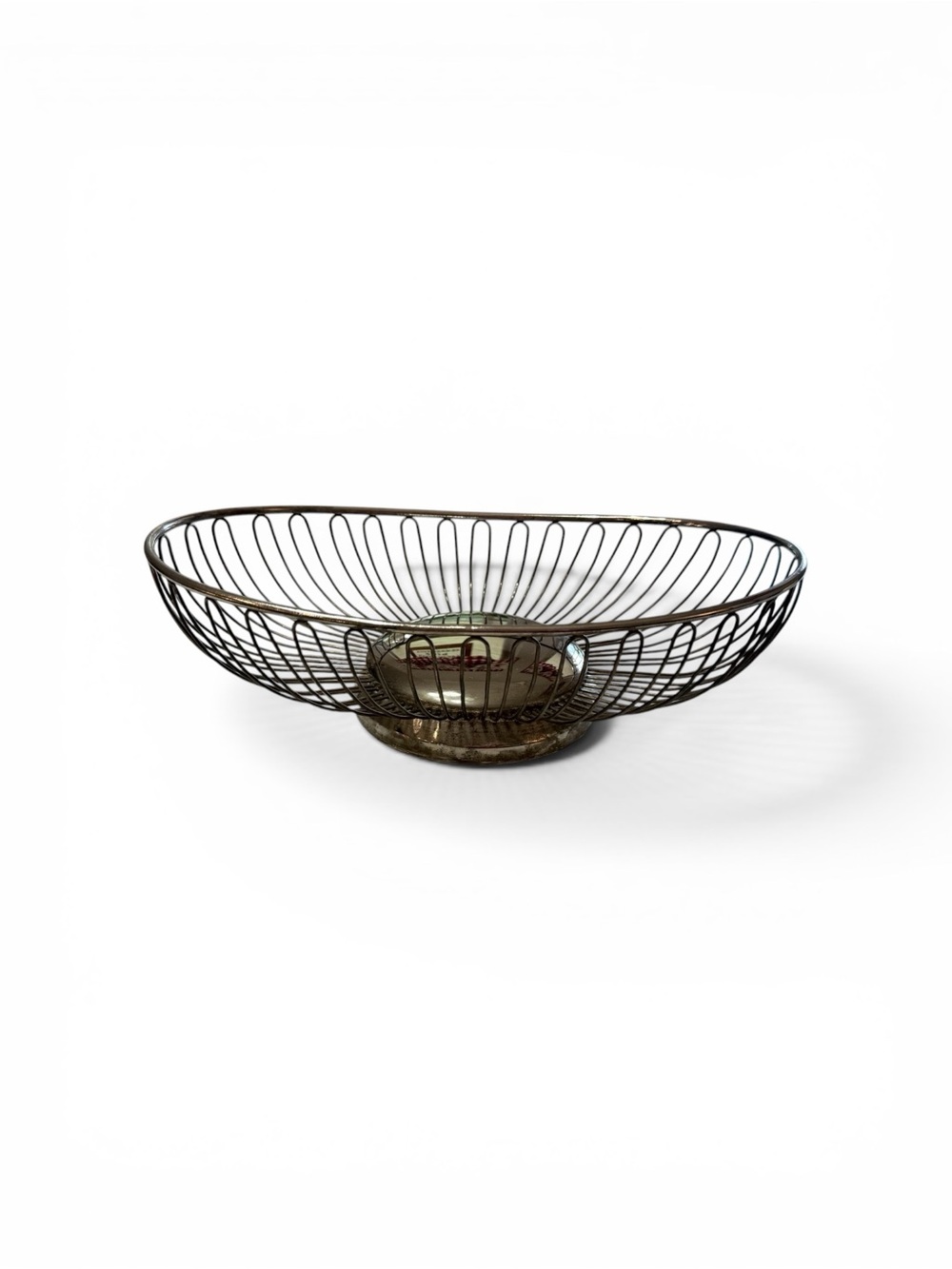 😎3/$20‼️Silver Metal Wire Bread Basket / Fruit Bowl
